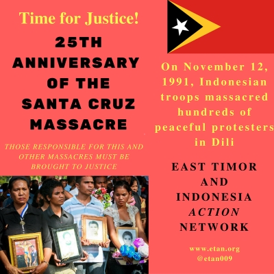 Time for Justice! 25th Anniversary of Santa Cruz massacre