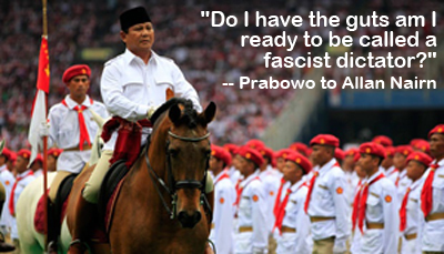 Prabowo: "Do I have the guts am I ready to be called a fascist dictator?"