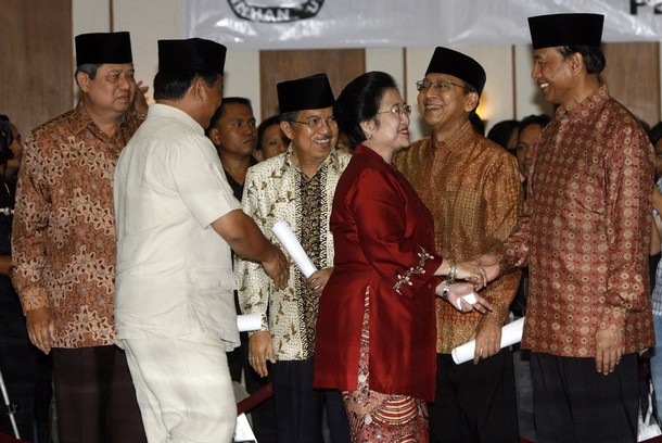 Indonesia's presidential and vice presidential candidates.