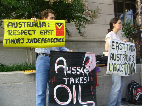 Australia: Respect East Timor's Independence.